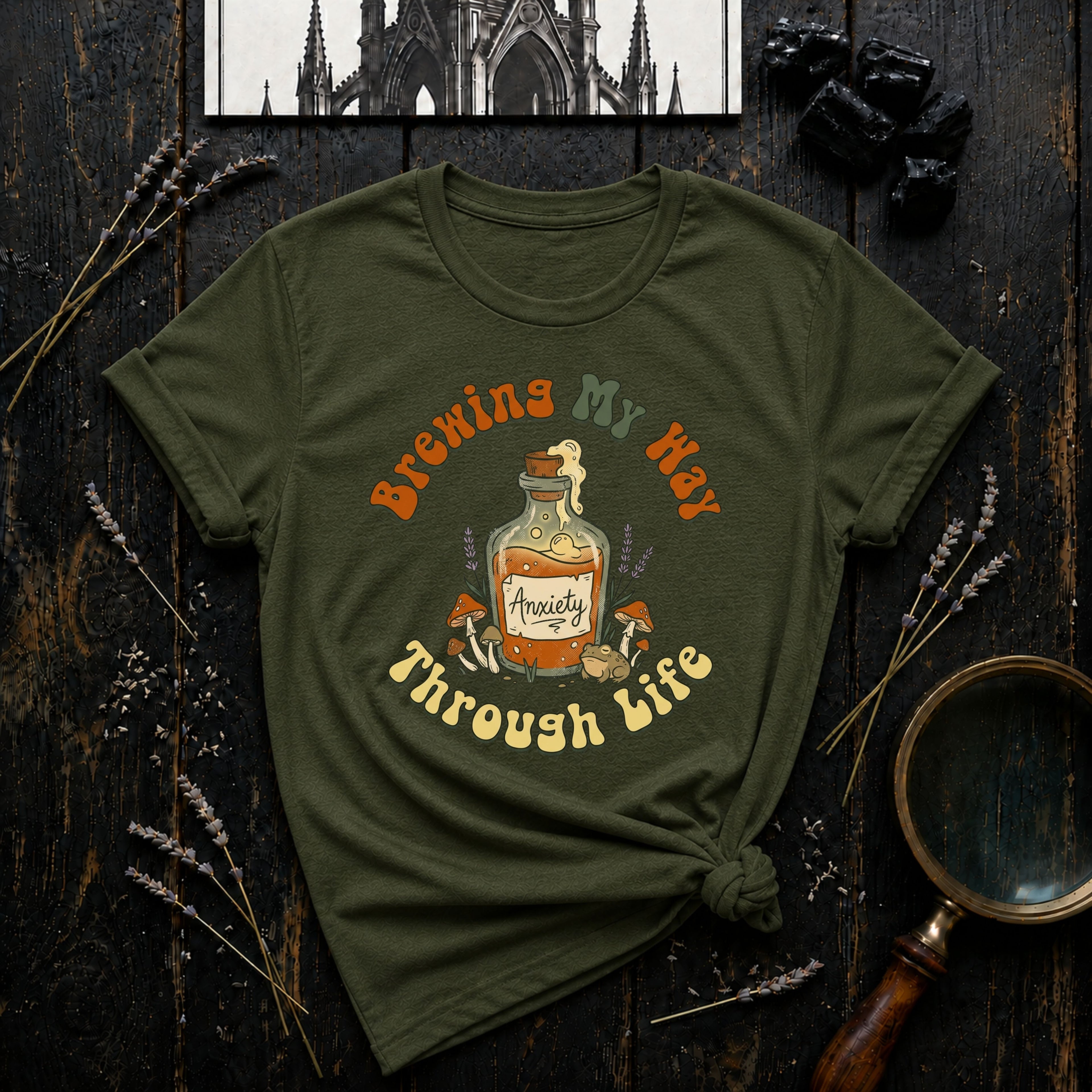 'Brewin' My Way Through Life'   T-Shirt