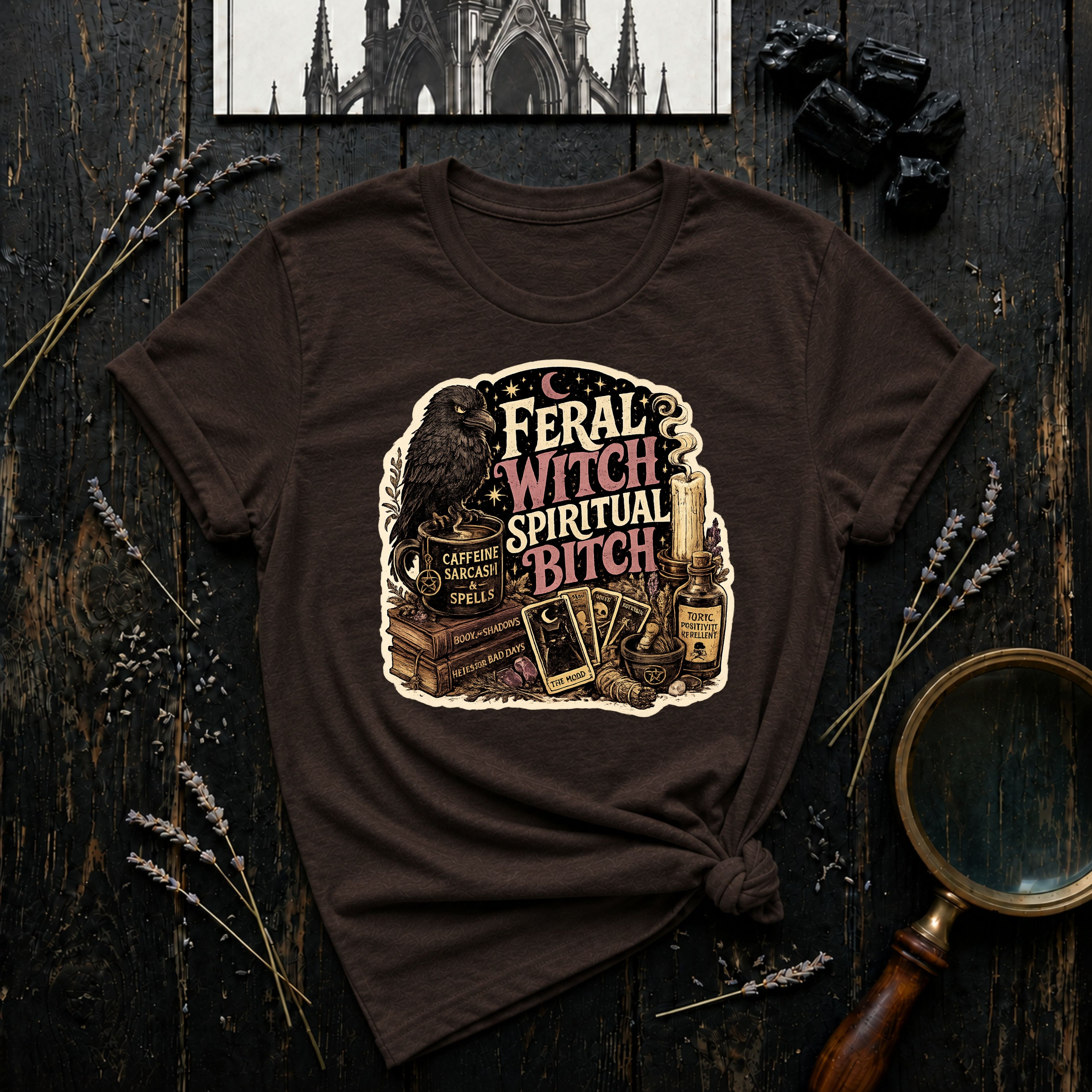 Feral Witch Spiritual Bitch T-Shirt