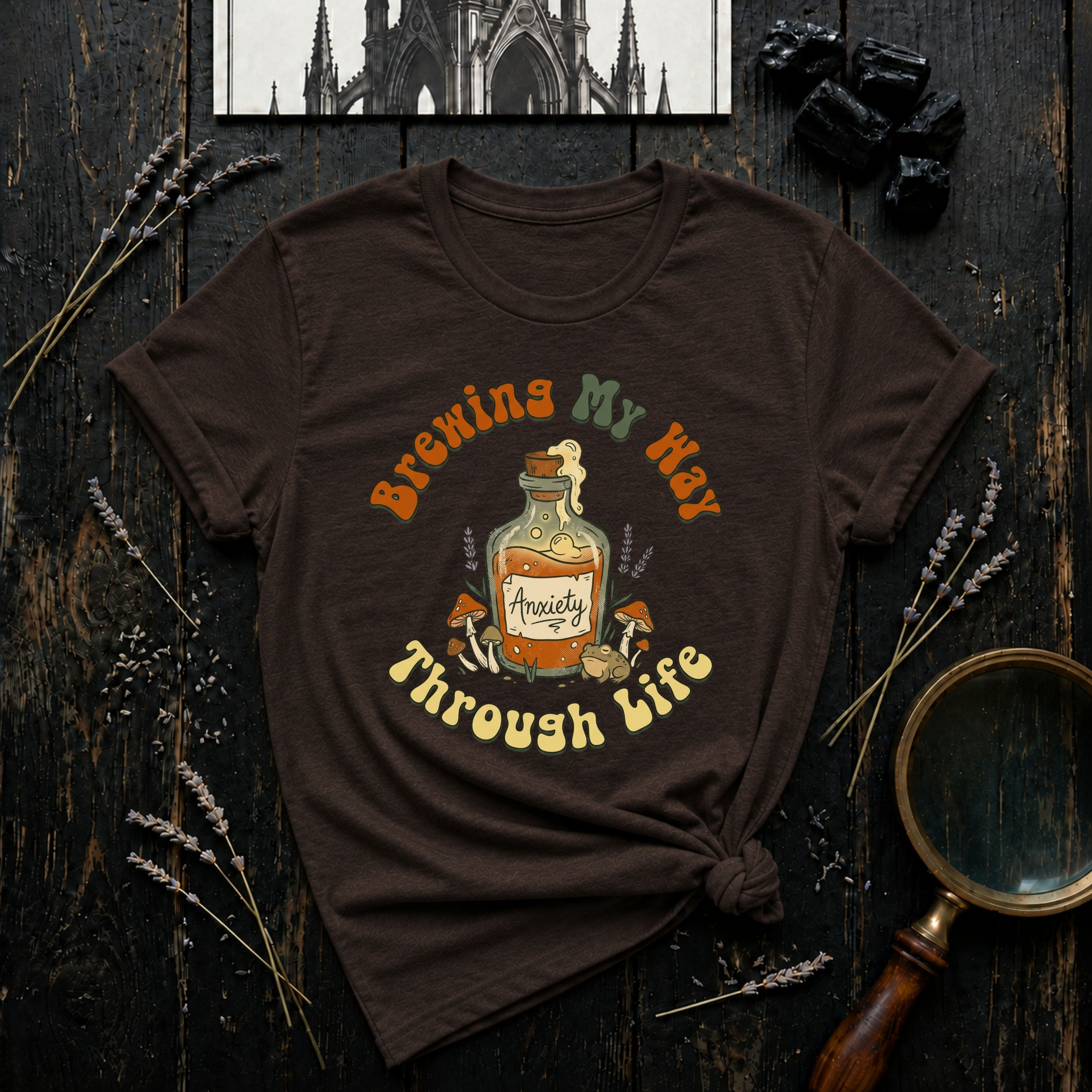 'Brewin' My Way Through Life'   T-Shirt