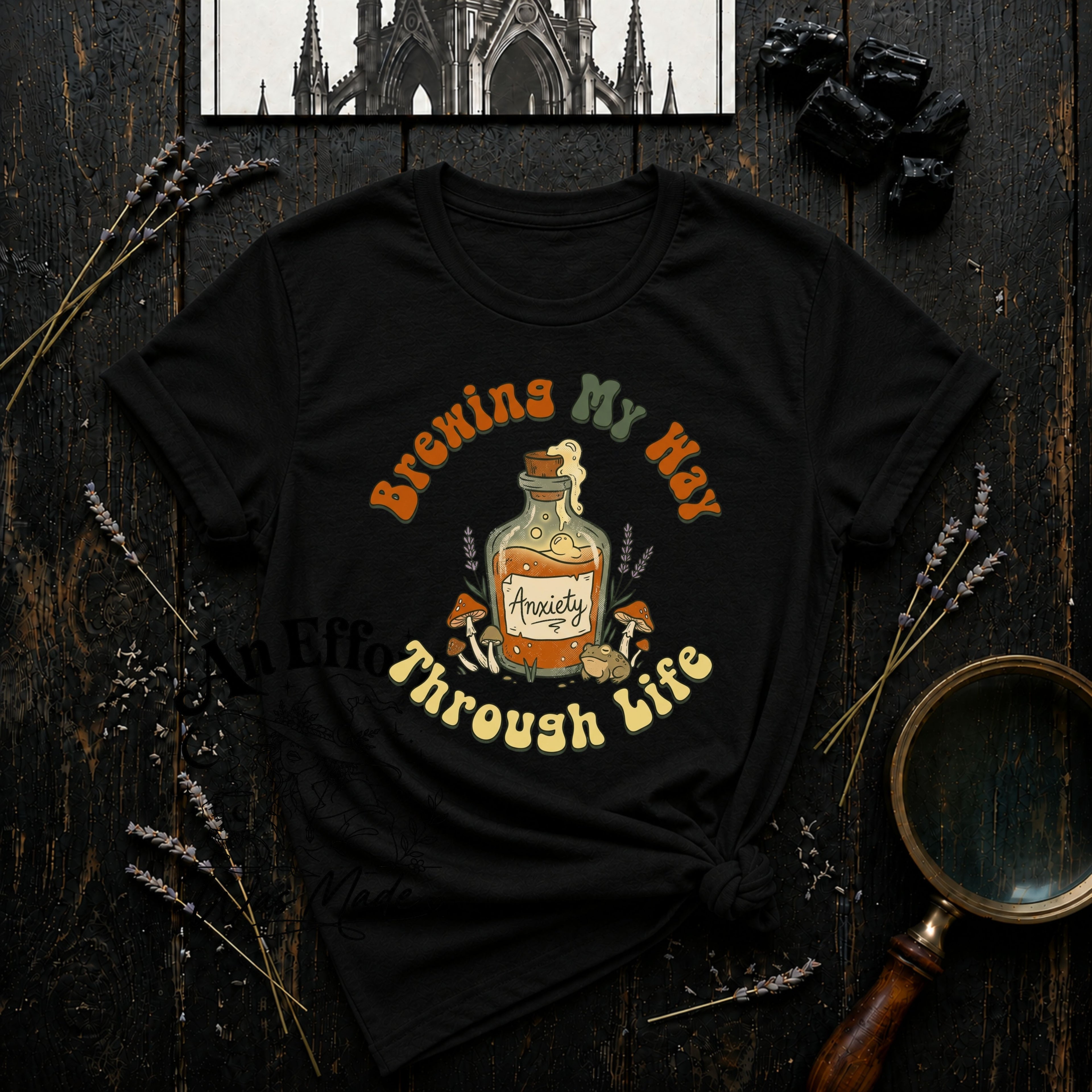 'Brewin' My Way Through Life'   T-Shirt