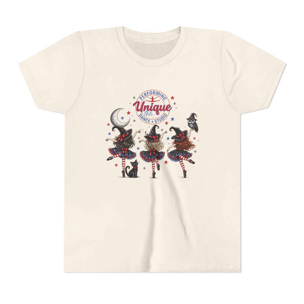 Unique Performing Arts Dance Youth Tee – Witches Graphic Shirt