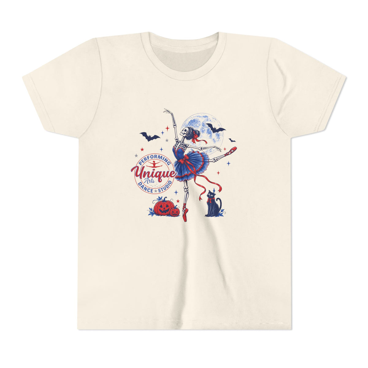 Unique Performing Arts Dance Youth Tee – Dancing Ballerina  Graphic Shirt