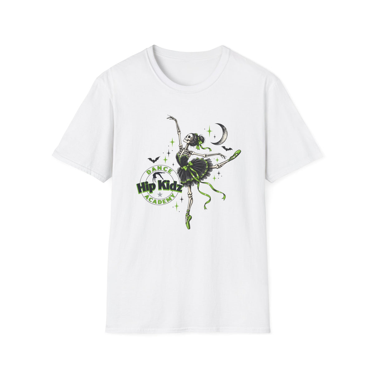 ADULT Skeleton Ballerina T‑Shirt — Dance 'Til Dawn Ballet Tee