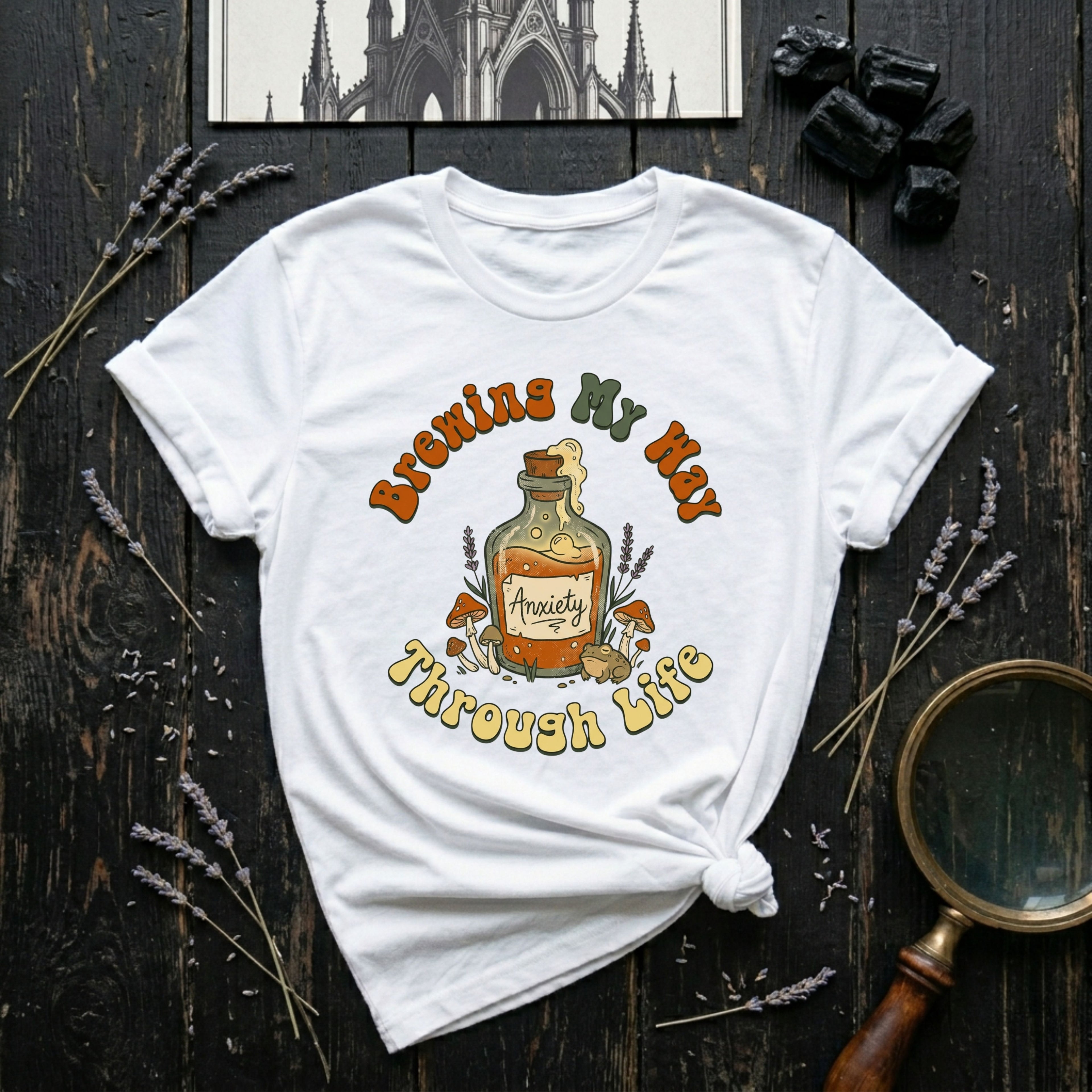 'Brewin' My Way Through Life'   T-Shirt