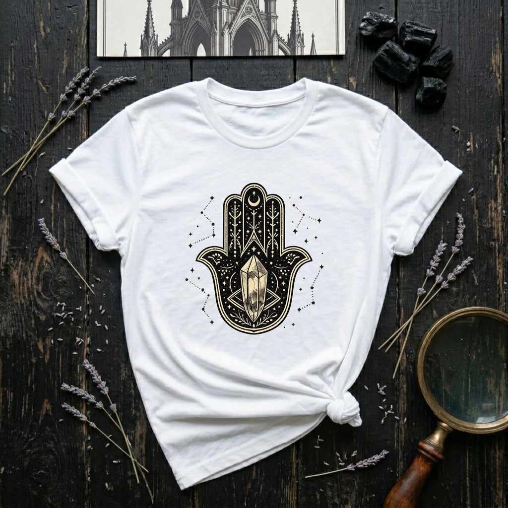 Hamsa Hand Crystal T-Shirt
