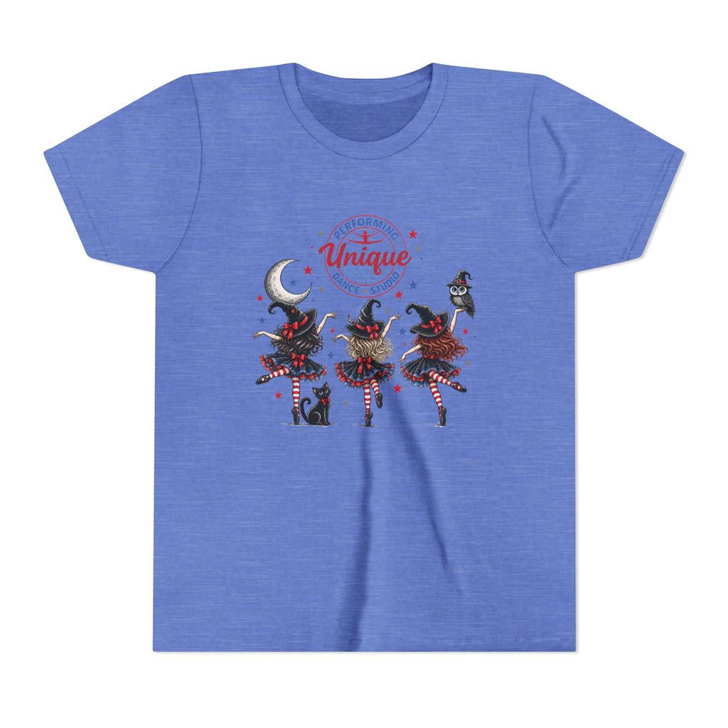 Unique Performing Arts Dance Youth Tee – Witches Graphic Shirt