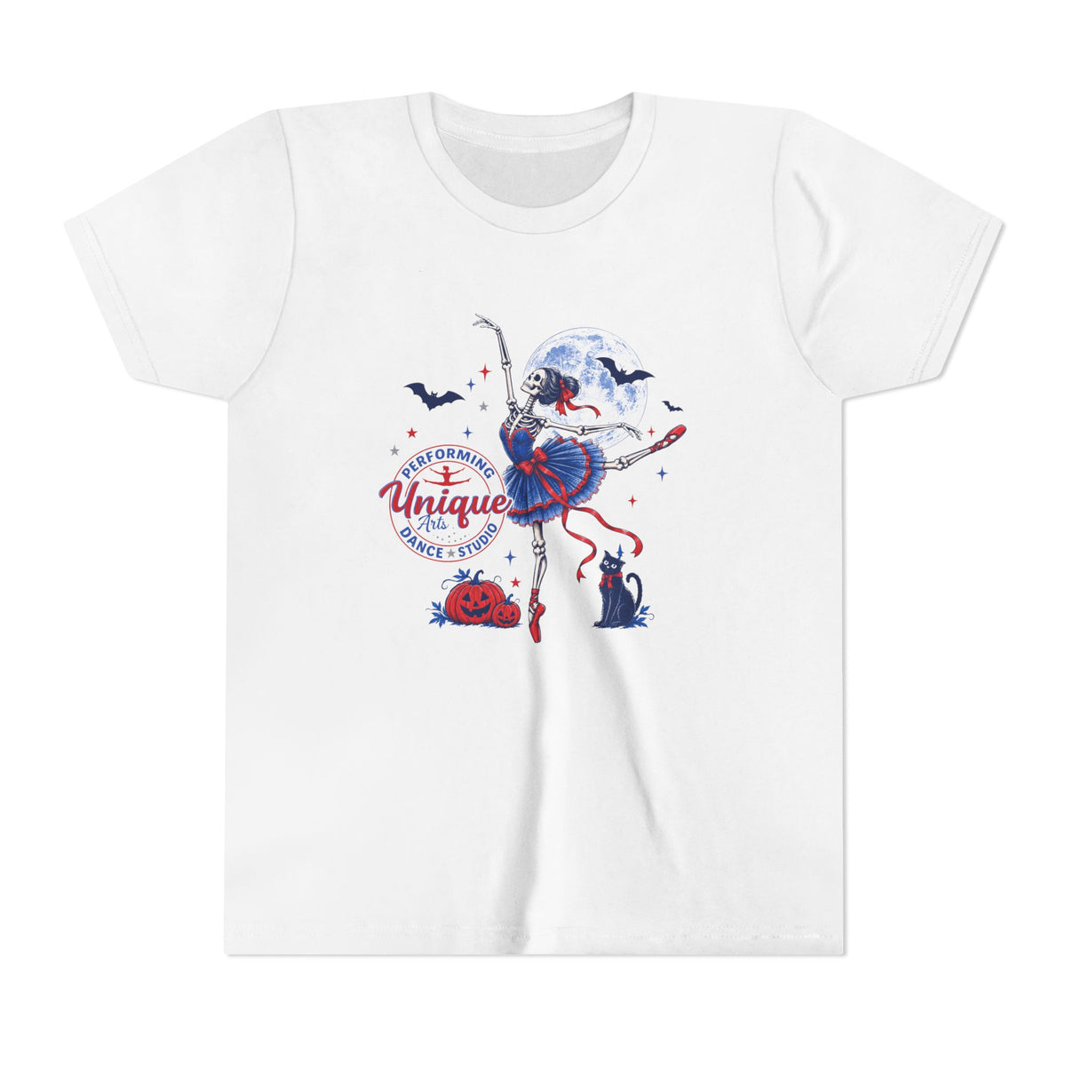 Unique Performing Arts Dance Youth Tee – Dancing Ballerina  Graphic Shirt
