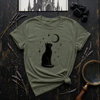 "Cat and Moon 3" - T-Shirt
