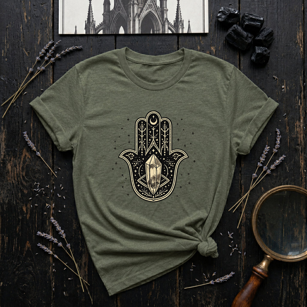 Hamsa Hand Crystal T-Shirt
