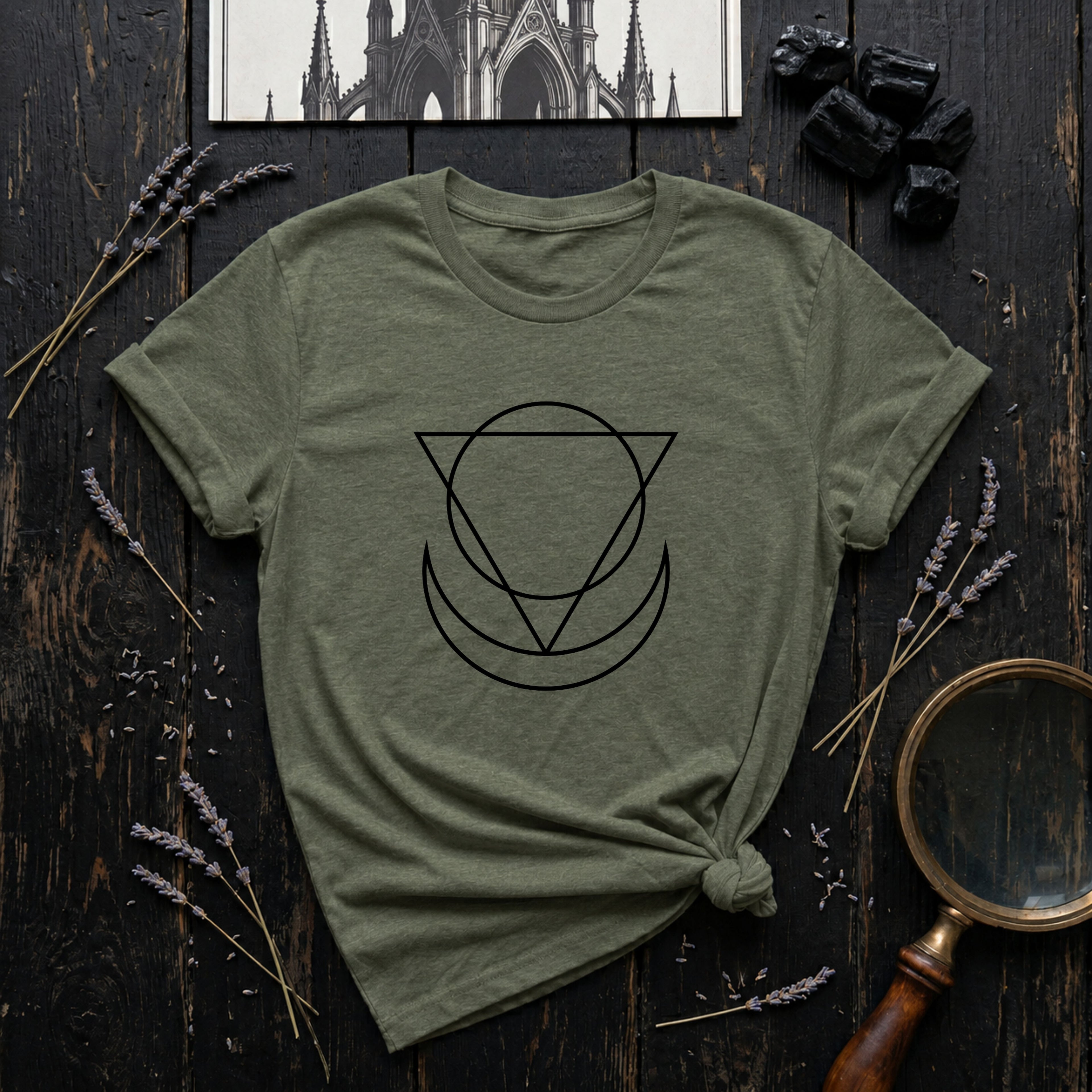 Geometric Moon Phases T-Shirt