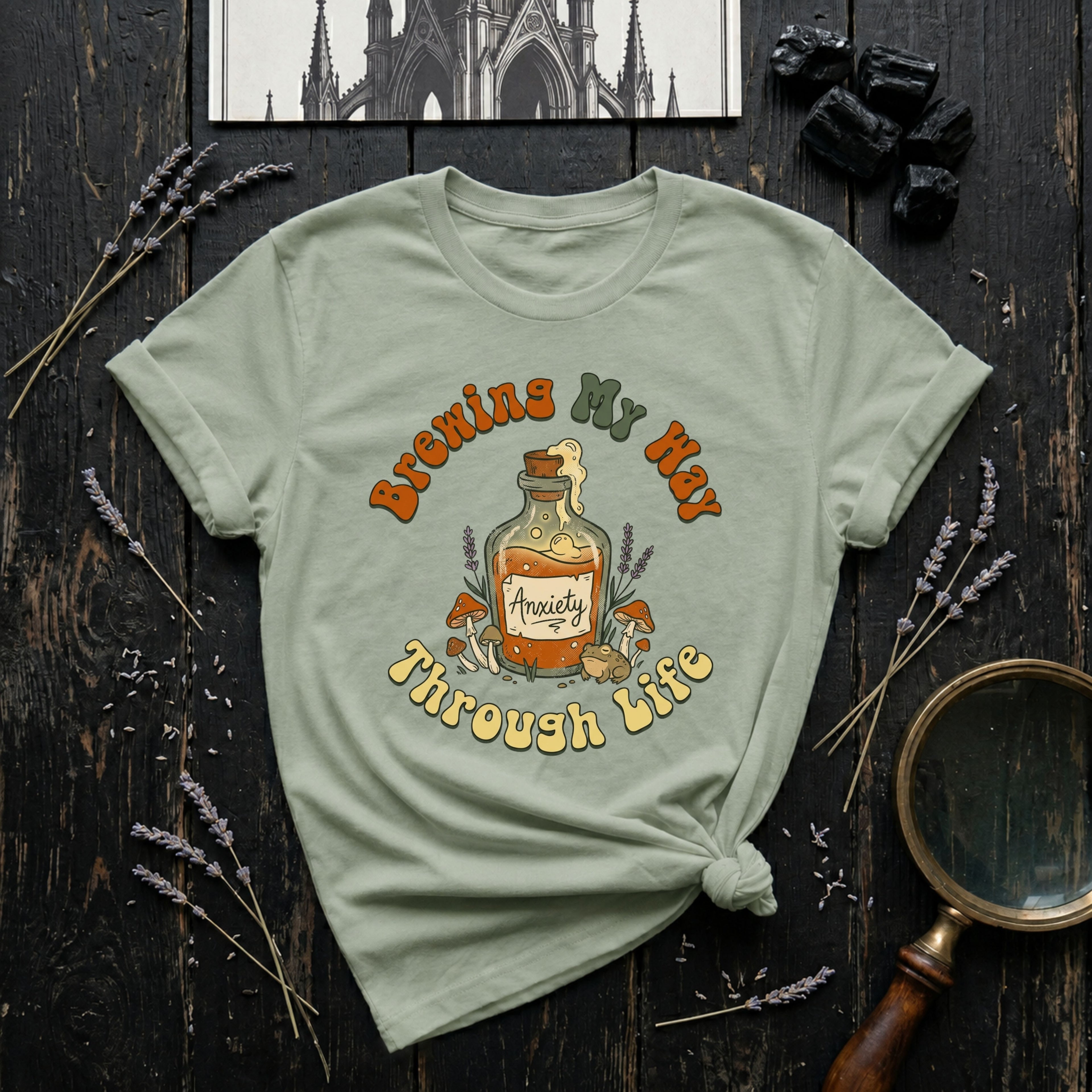 'Brewin' My Way Through Life'   T-Shirt