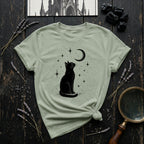 "Cat and Moon 3" - T-Shirt