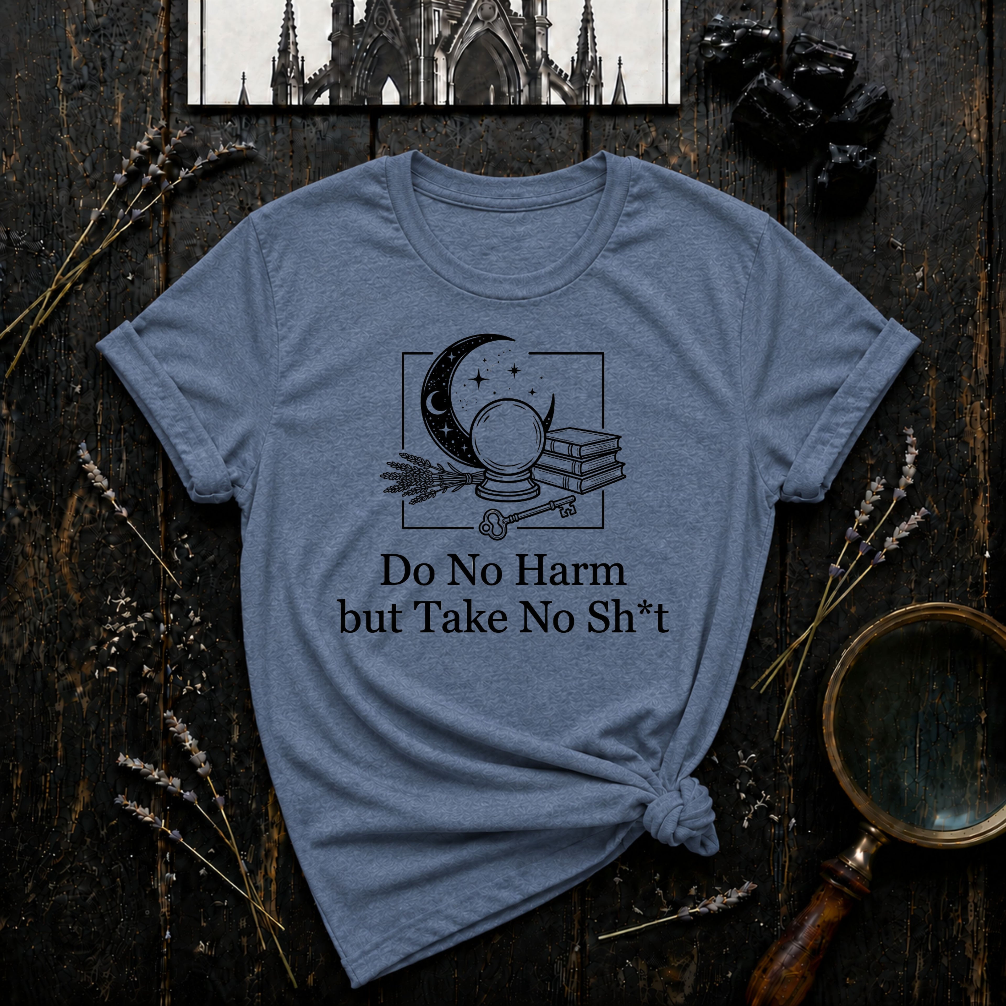 Do No Harm But Take No Sh*t Moon & Crystal T-Shirt