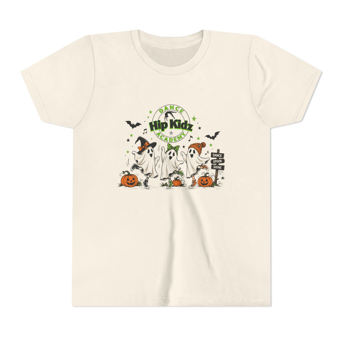 Hip Kidz Dance Youth Tee – Ghosts Graphic Shirt