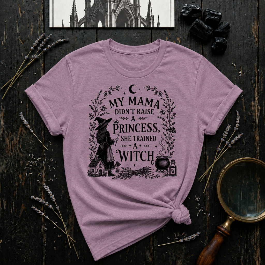 "My Mama Didn't Raise a Princess, She Trained a Witch" T-Shirt