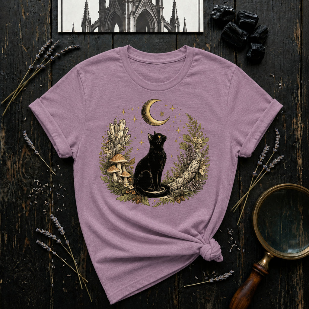 "Cat and Moon 1" T-Shirt