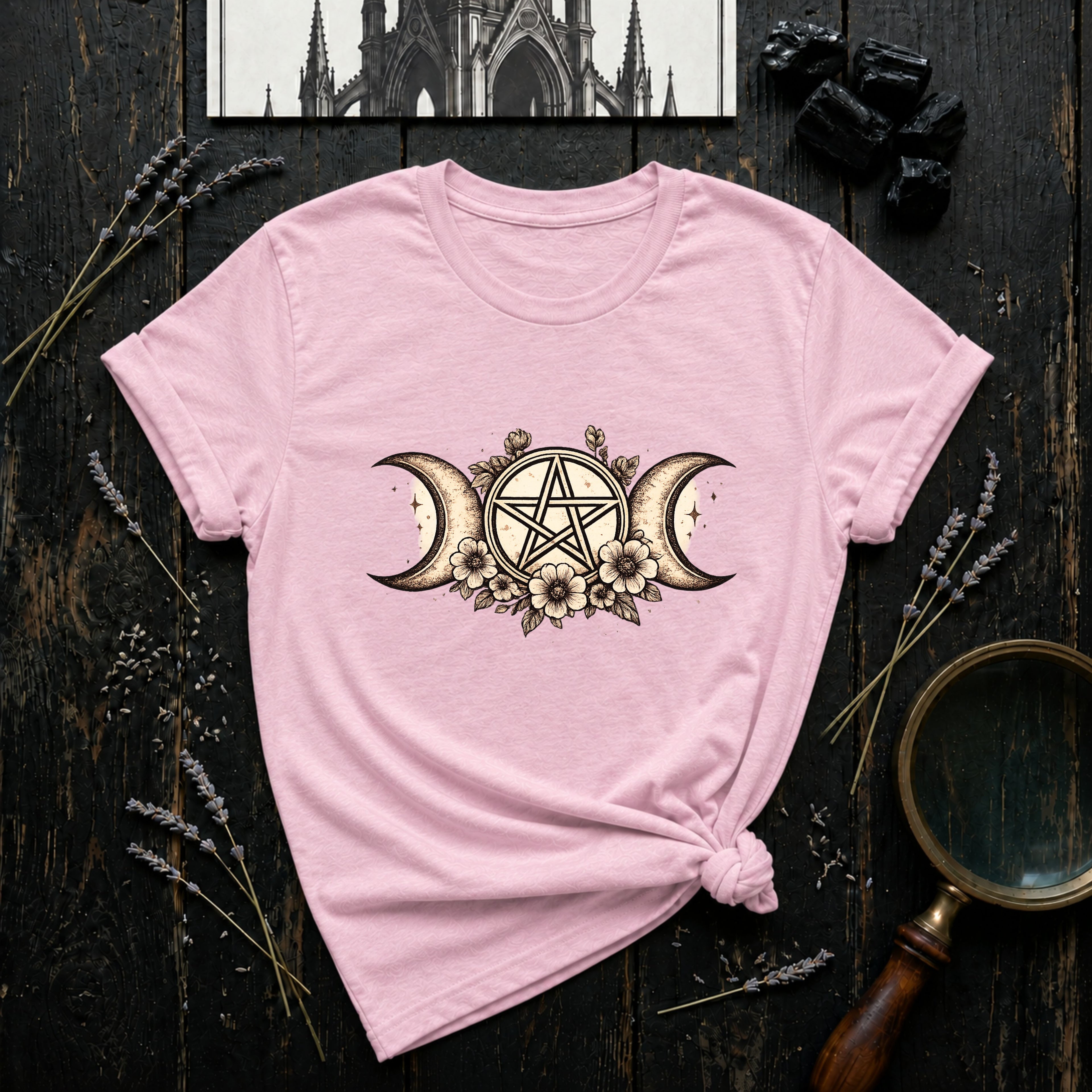 Wiccan Triple Moon Pentacle T-Shirt