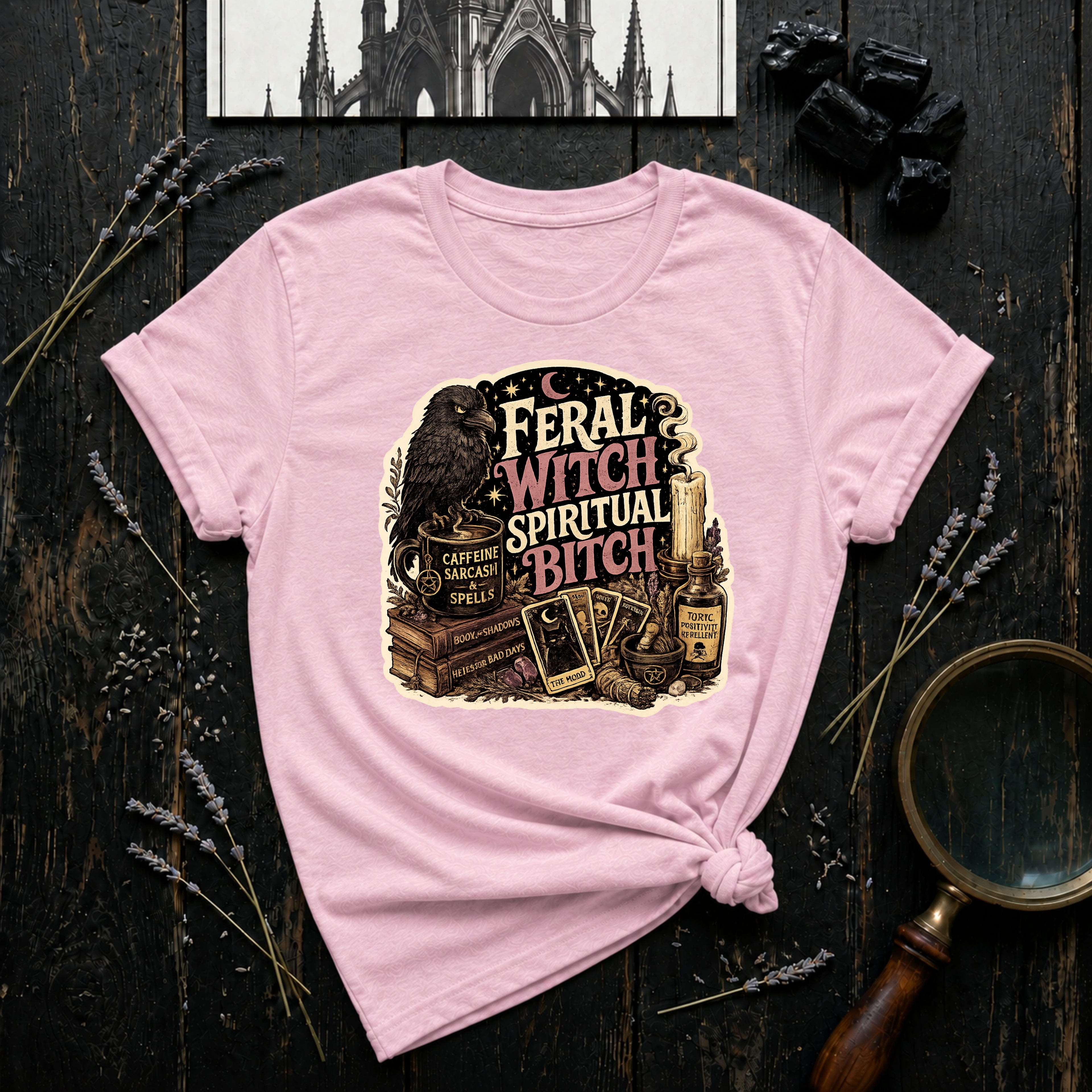 Feral Witch Spiritual Bitch T-Shirt