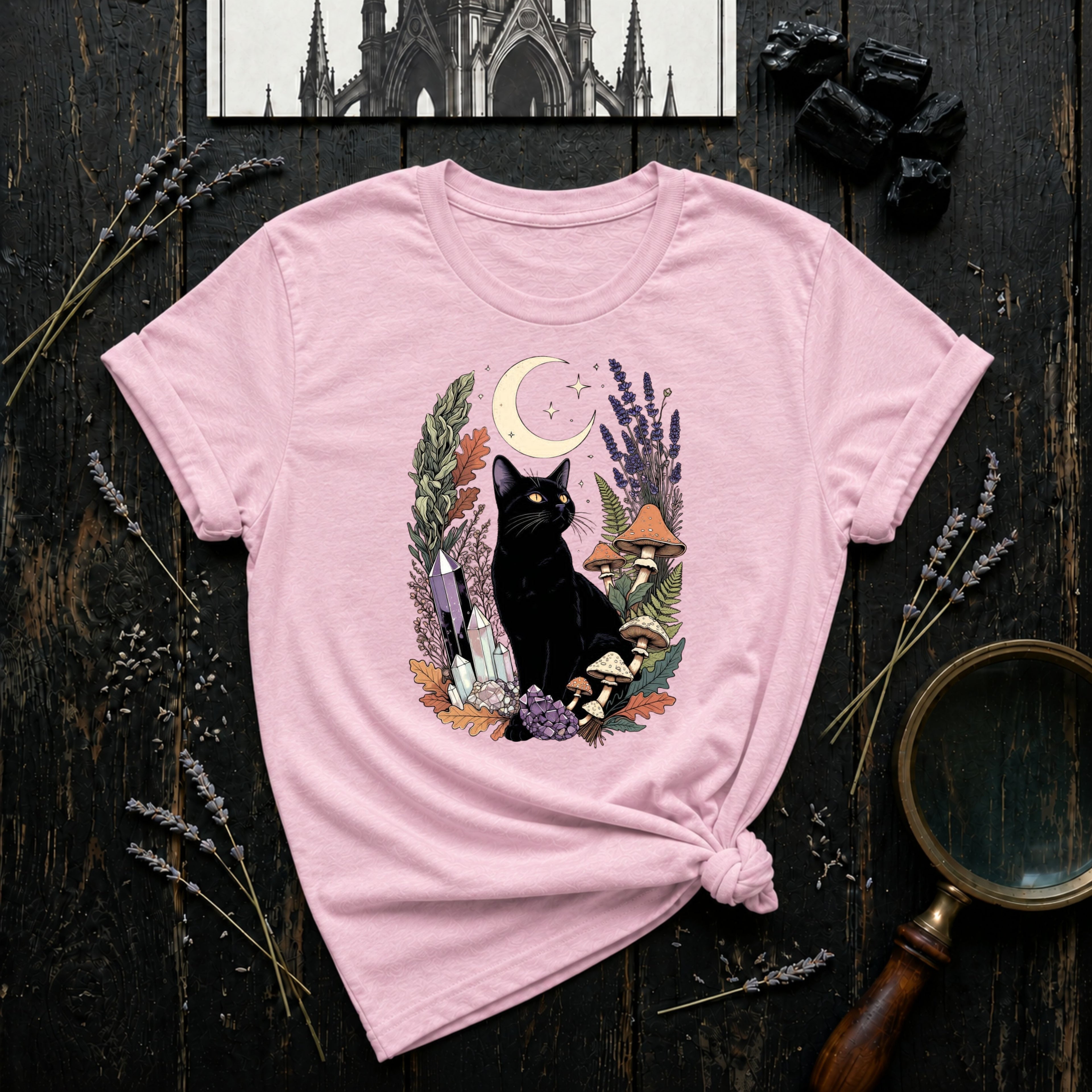 "Cat and Moon 2" T-Shirt
