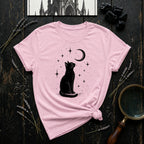"Cat and Moon 3" - T-Shirt