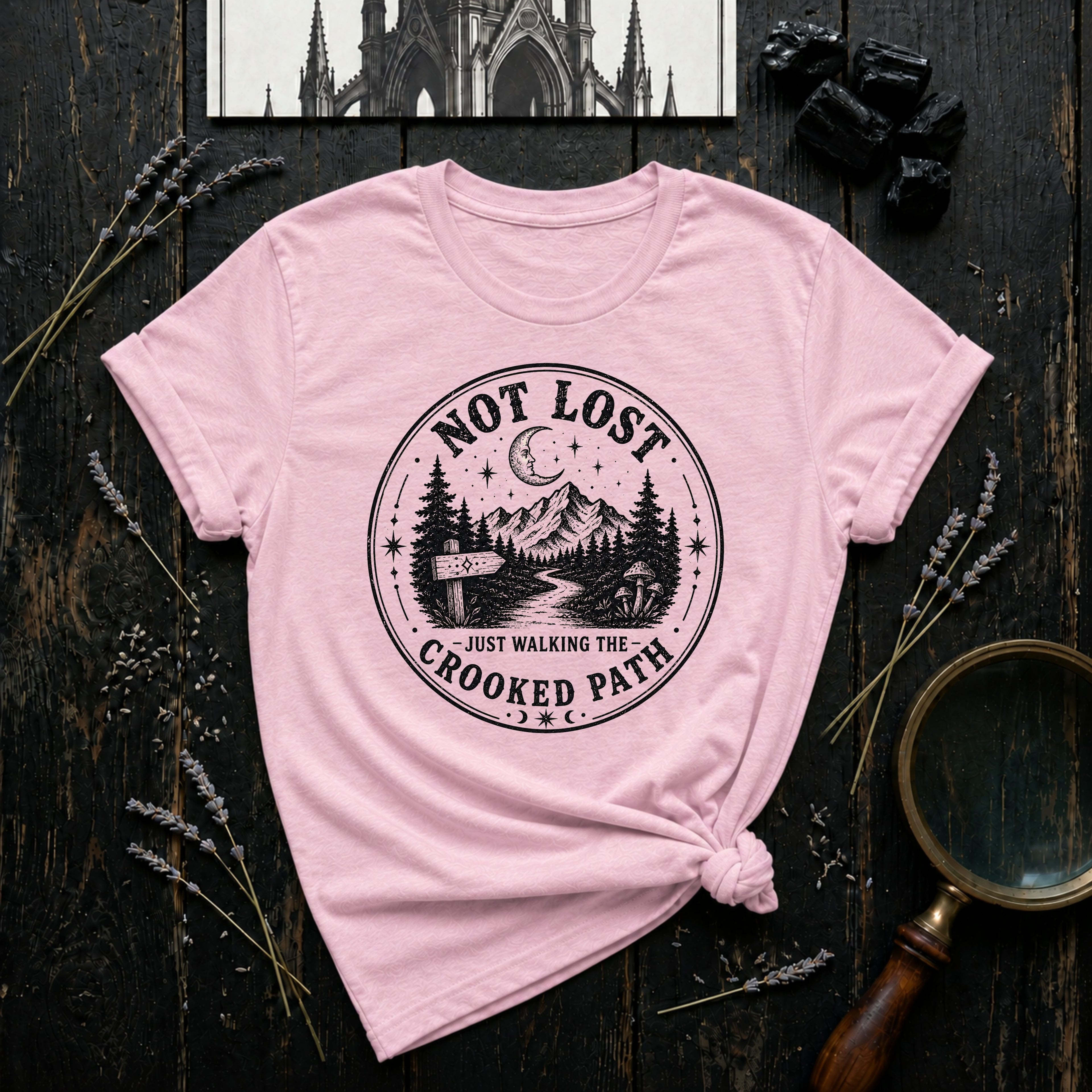 Not Lost Just Walking the Crooked Path T-Shirt