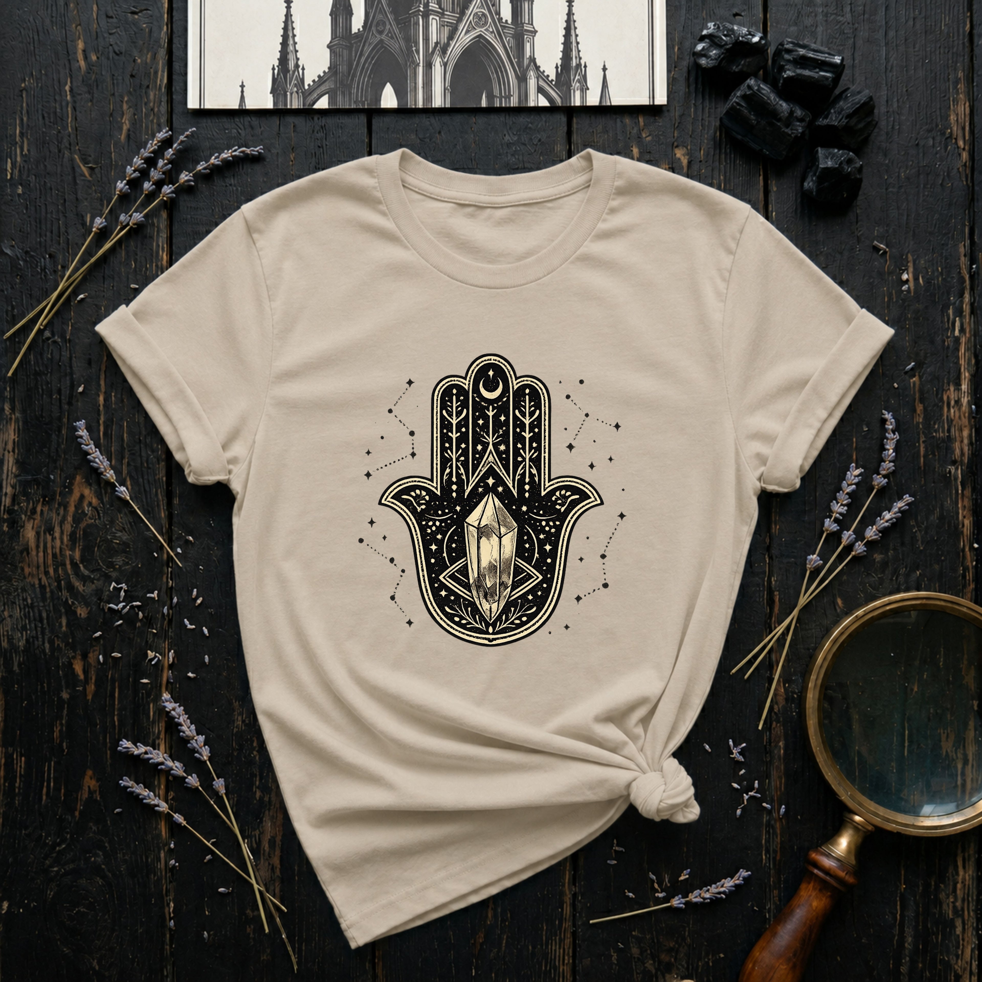 Hamsa Hand Crystal T-Shirt
