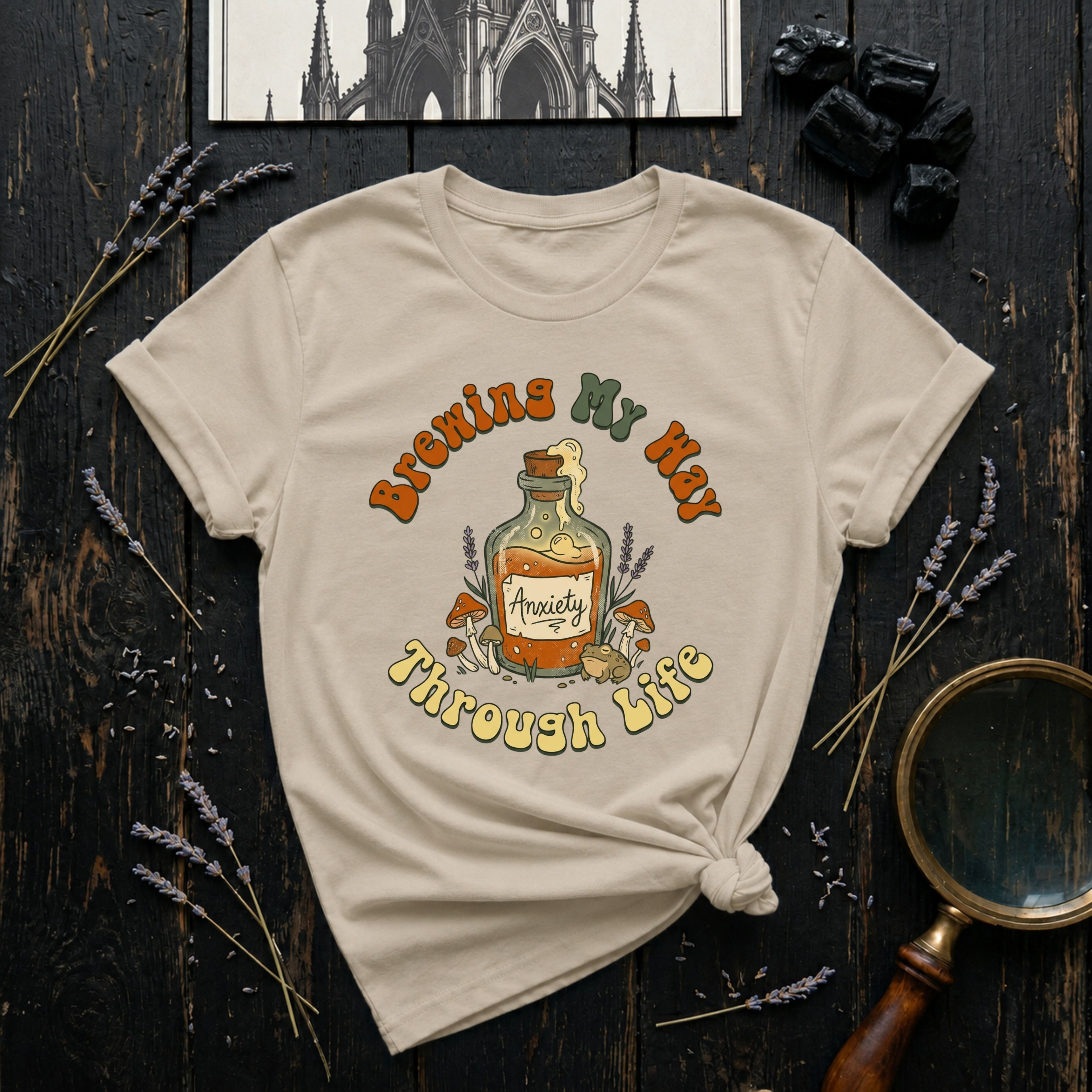 'Brewin' My Way Through Life'   T-Shirt