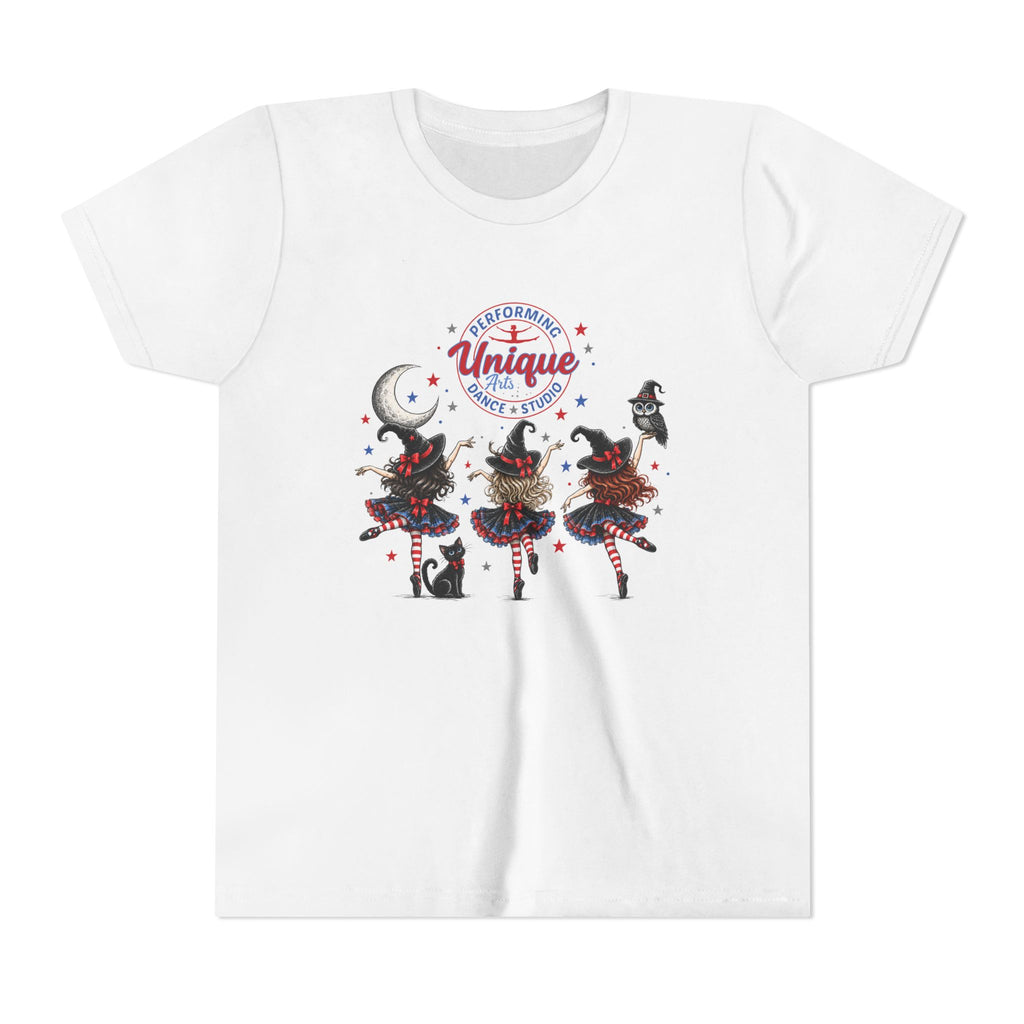 Unique Performing Arts Dance Youth Tee – Witches Graphic Shirt
